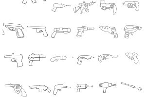 玩具长枪简笔画