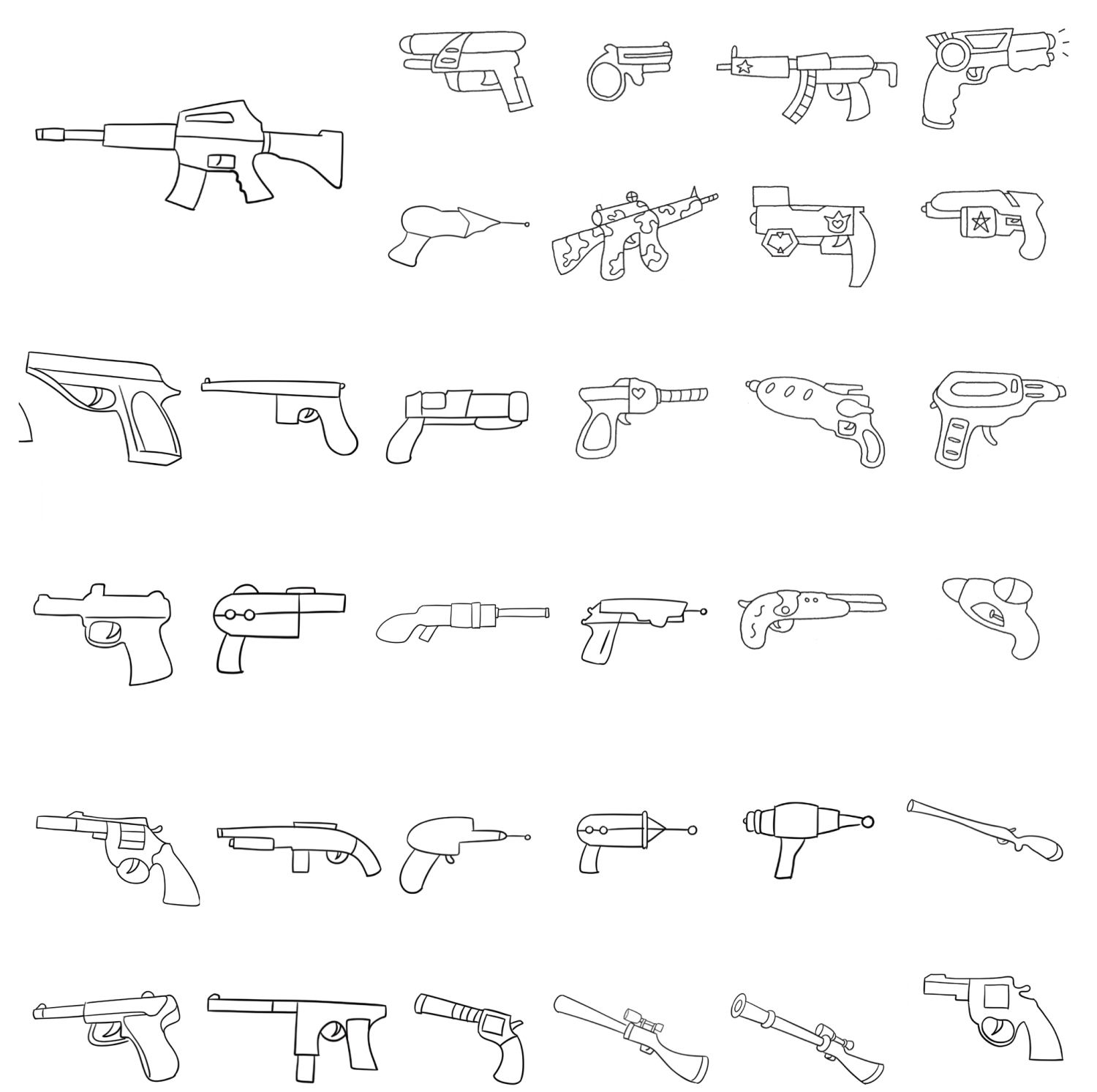 玩具长枪简笔画