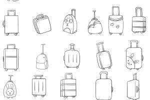 拉杆箱简笔画