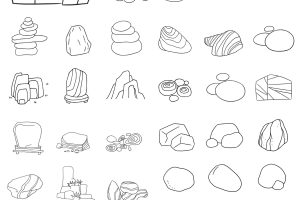 石头简笔画