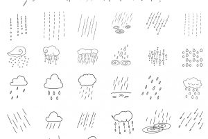 雨简笔画