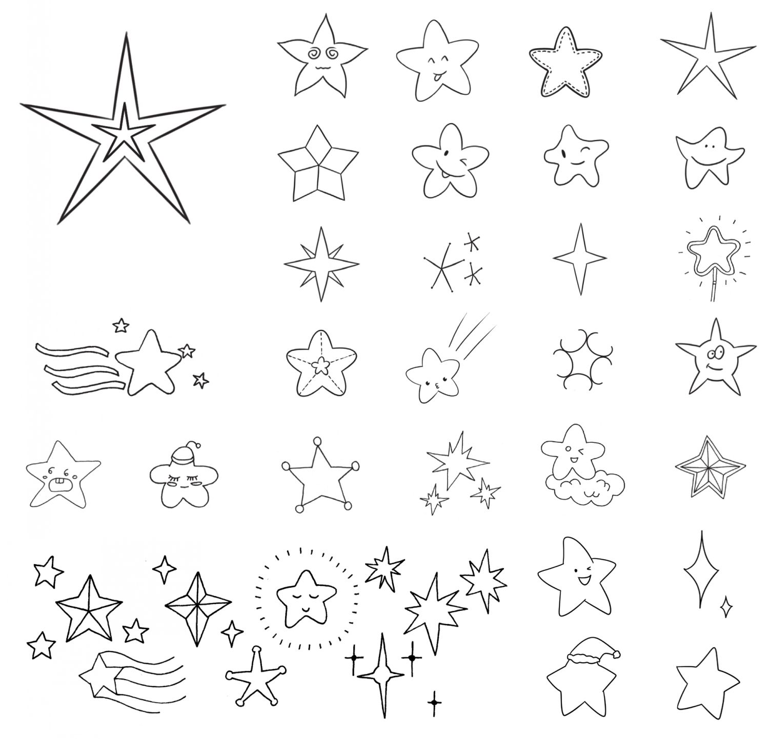 星星简笔画