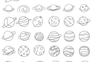 星球简笔画