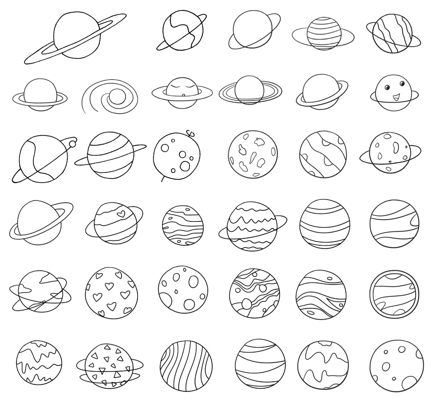 星球简笔画