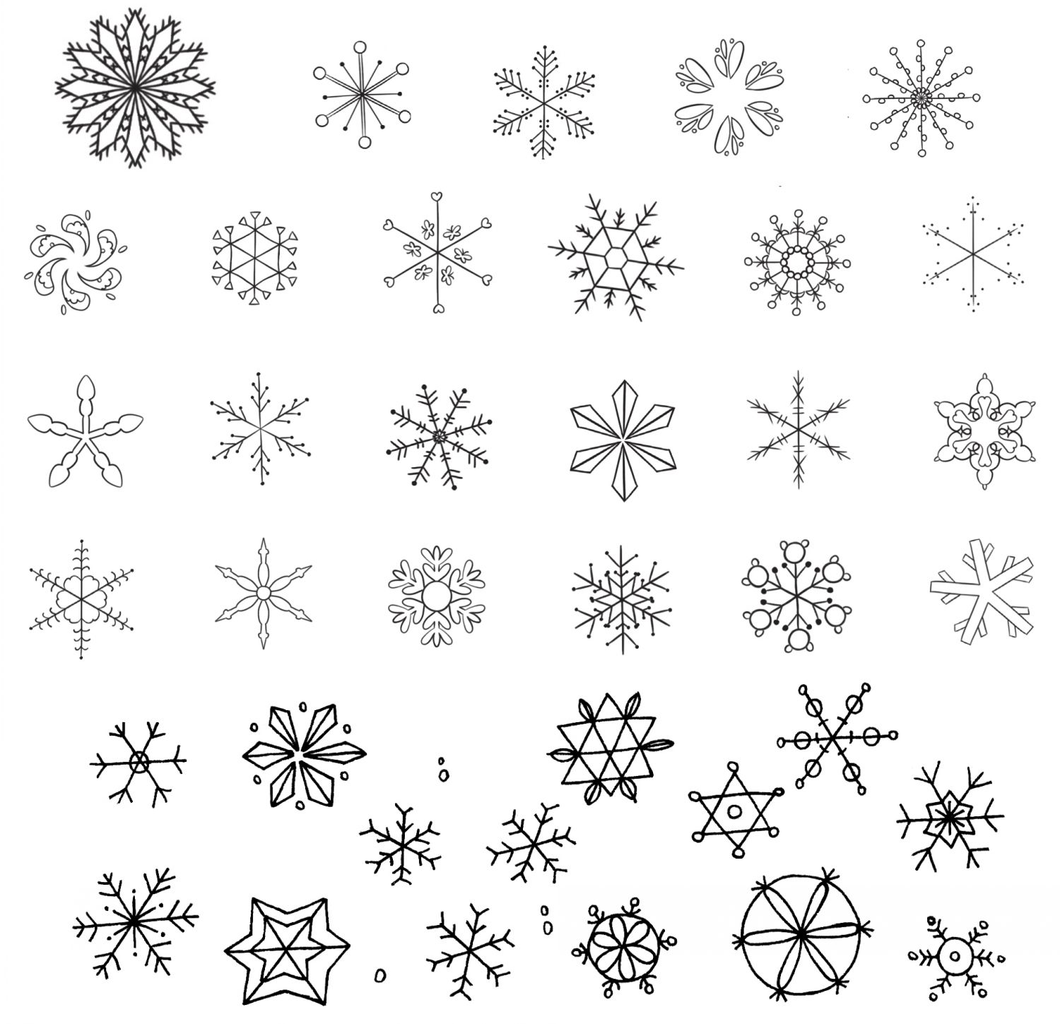 雪简笔画