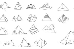 金字塔简笔画