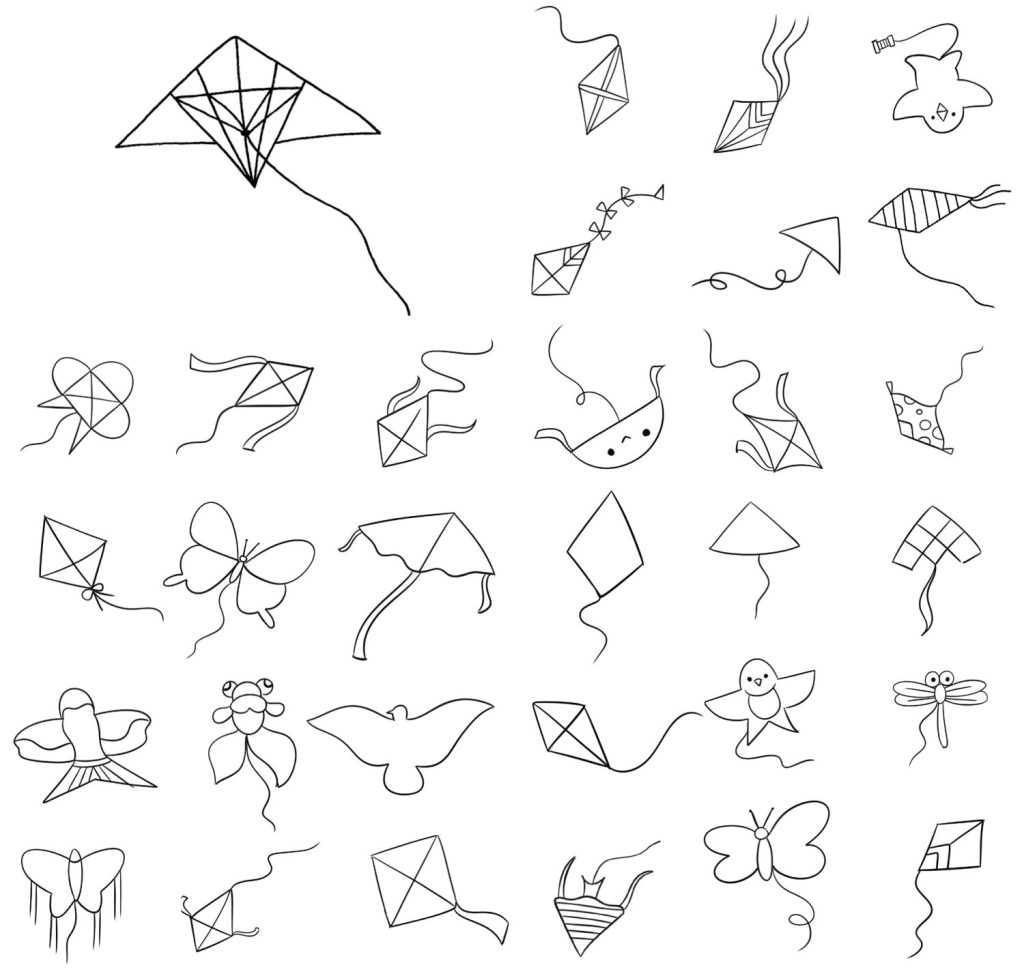 风筝简笔画