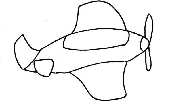 战斗机简笔画