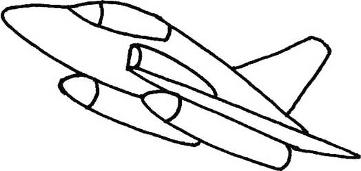 轰炸机简笔画