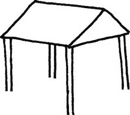 竹筏简笔画