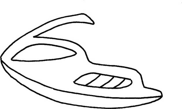 摩托艇简笔画