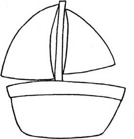 帆船简笔画