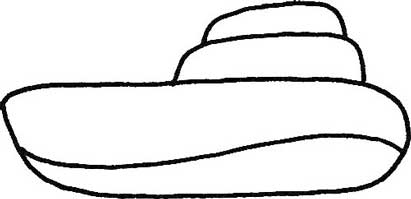 游艇简笔画