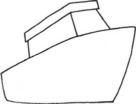 游轮简笔画