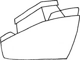 游轮简笔画
