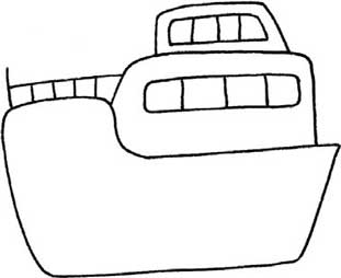 游轮简笔画