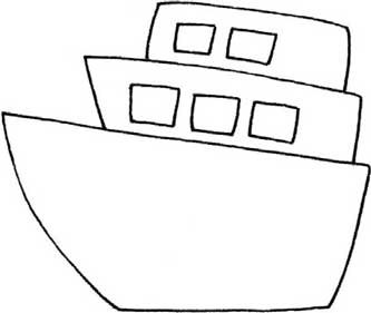 游轮简笔画