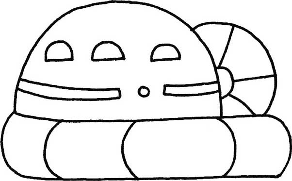 气垫船简笔画