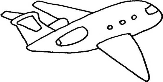 小型客机简笔画