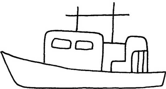军舰简笔画