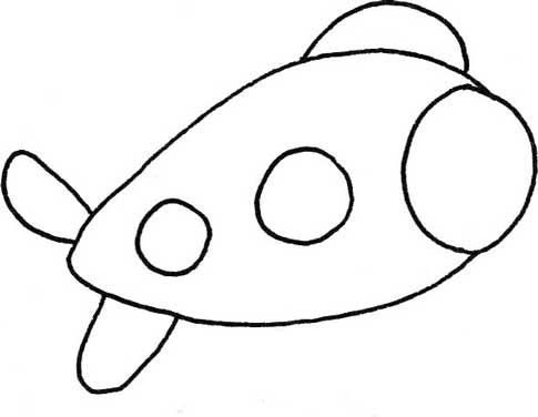 潜水艇简笔画