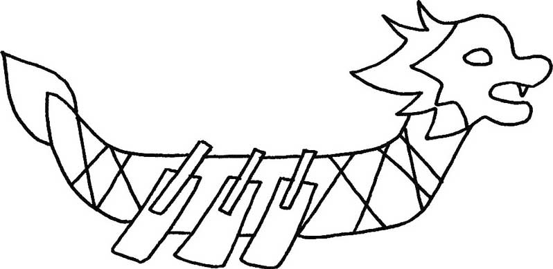 龙舟简笔画