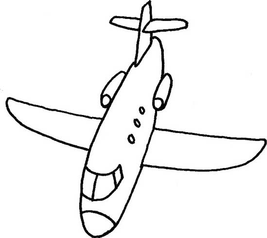 小型客机简笔画