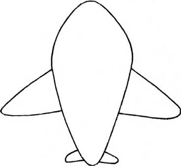 小型客机简笔画