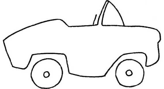 跑车简笔画