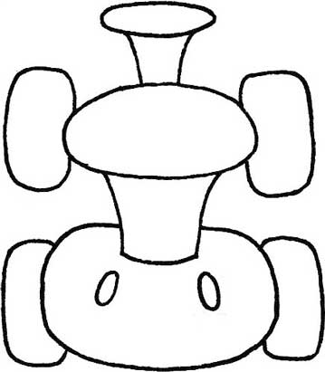 卡丁车简笔画