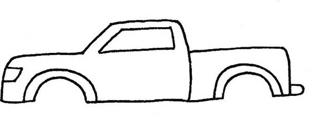 越野车简笔画