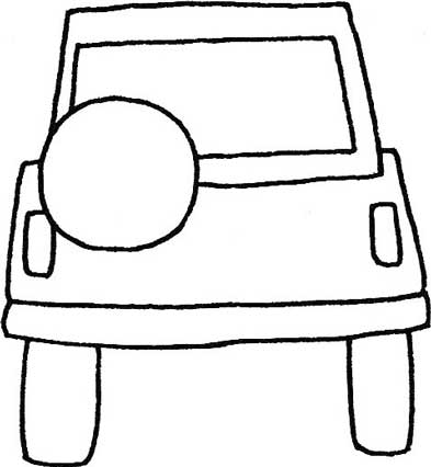 越野车简笔画