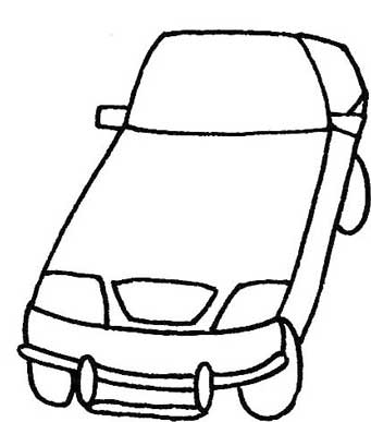 越野车简笔画