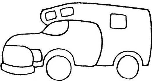 房车简笔画