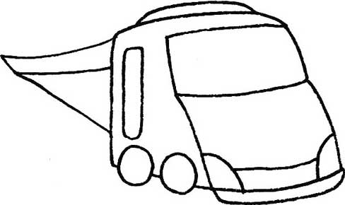 房车简笔画