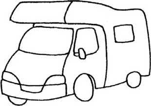 房车简笔画