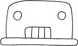 老爷车简笔画