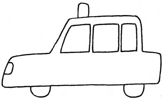 警车简笔画