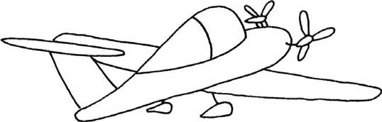 飞机简笔画
