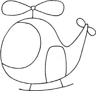 直升机简笔画