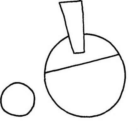 乒乓球简笔画