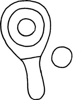 乒乓球简笔画
