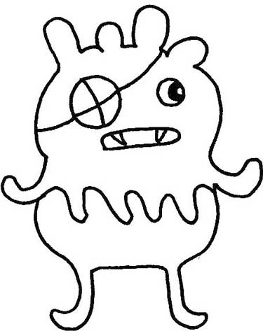 怪物简笔画