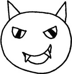 恶魔简笔画