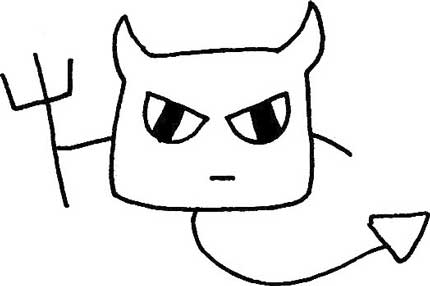 恶魔简笔画