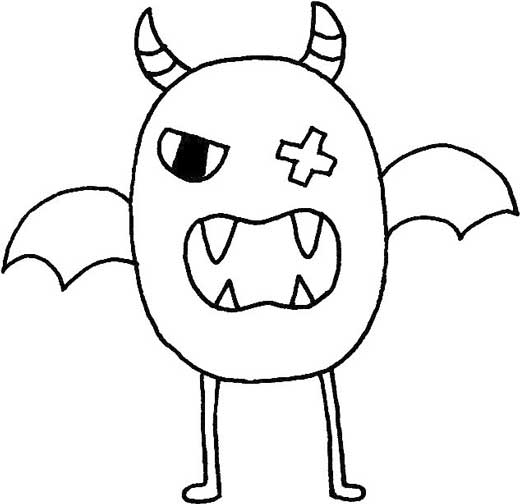 恶魔简笔画