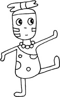 野人简笔画