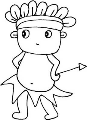 野人简笔画