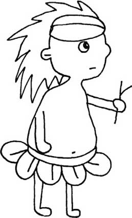 野人简笔画