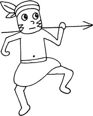 野人简笔画